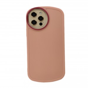 Nettech Apple iPhone 12 Pro Max Uyumlu Silindir Camera Seri Arka Koruma Kılıf (Pembe) NT-95069