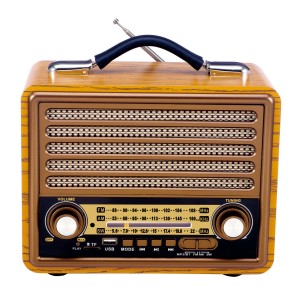 Nettech R-2077BT Retro Model Kablosuz Hoparlör - Speaker (Kahverengi) NT-95899