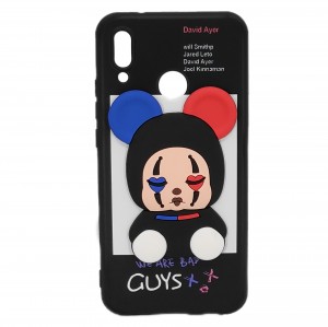 Nettech Huawei P20 Lite Uyumlu Three D Case Seri Arka Koruma Kılıf (Siyah) NT-95111