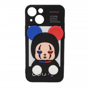 Nettech Apple iPhone 13 Mini Uyumlu Three D Case Seri Arka Koruma Kılıf (Siyah) NT-95095