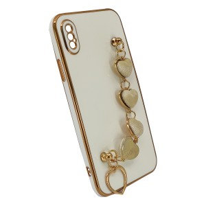 Nettech Apple iPhone X Uyumlu NT-94793 Lüks Seri Arka Koruma Kılıf (Beyaz) NT-94793