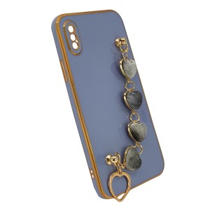 Nettech Apple iPhone X Uyumlu NT-94792 Lüks Seri Arka Koruma Kılıf (Lila) NT-94792