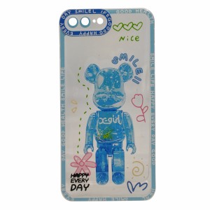 Nettech Apple iPhone 8 Plus Uyumlu Kristal Carachter Seri Arka Koruma Kılıf (Mavi) NT-94965
