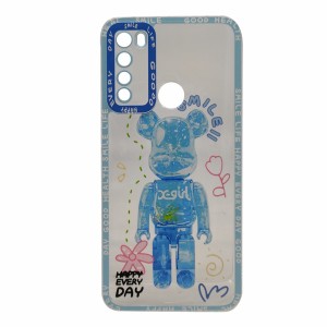 Nettech Xiaomi Redmi Note 8 Uyumlu Kristal Carachter Seri Arka Koruma Kılıf (Mavi) NT-94981