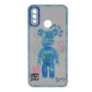 Nettech Huawei P20 Lite Uyumlu Kristal Carachter Seri Arka Koruma Kılıf (Mavi) NT-95003