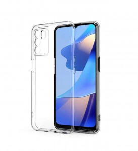 Nettech Oppo A16 Uyumlu Lüx Seri Kamera Korumalı Arka Koruma Kılıf (Şeffaf) NT-95712