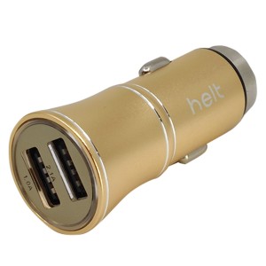 Helt HT-18 2 Çıkışlı Araç Şarj Aleti (Gold) VR-771