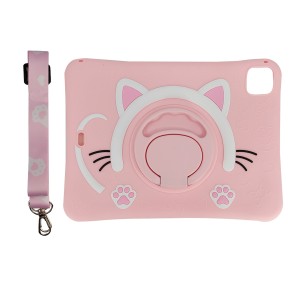Nettech Apple iPad Air 4 10.9 inc Uyumlu Maskot Seri Arka Koruma (Pembe) NT-96675