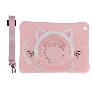 Nettech Apple iPad 9.7 inç 5.Nesil Uyumlu Maskot Seri Arka Koruma (Pembe) NT-96671