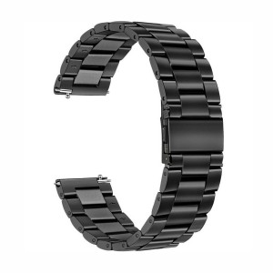 Nettech Huawei Watch 20 mm Uyumlu Metal Kordon (Siyah) NT-96801
