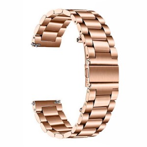 Nettech Huawei Watch 20 mm Uyumlu Metal Kordon (Rose Gold) NT-96802