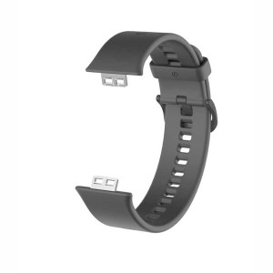 Nettech Huawei Watch Fit Uyumlu Silikon Kordon (Siyah) NT-96822