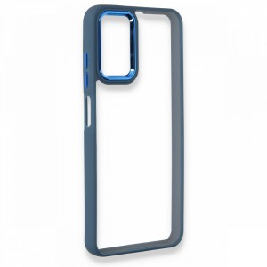 Nettech Samsung Galaxy A22 4G Uyumlu Soft Akrilik Seri Arka Koruma Kılıf (Mavi) NT-93719