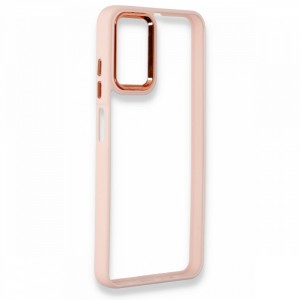 Nettech Samsung Galaxy A22 4G Uyumlu Soft Akrilik Seri Arka Koruma Kılıf (Pembe) NT-93721
