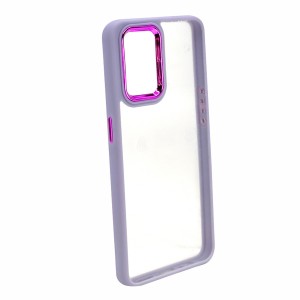 Nettech Oppo A74 Uyumlu Soft Akrilik Seri Arka Koruma Kılıf (Lila) NT-93745
