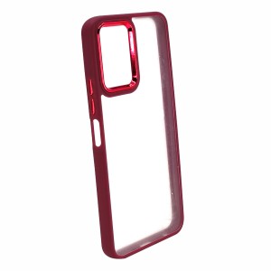 Nettech Vivo Y21 Uyumlu Soft Akrilik Seri Arka Koruma Kılıf (Kırmızı) NT-93777