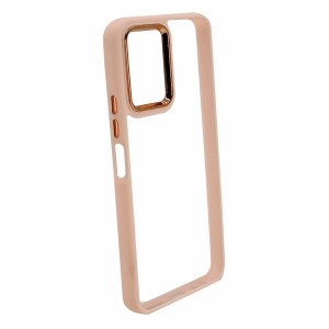 Nettech Vivo Y21 Uyumlu Soft Akrilik Seri Arka Koruma Kılıf (Pembe) NT-93776