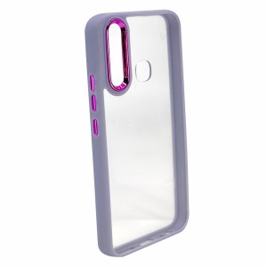 Nettech Vivo Y11 Uyumlu Soft Akrilik Seri Arka Koruma Kılıf (Lila) NT-93780