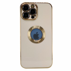 Nettech Apple iPhone 13 Pro Max Uyumlu Halkalı Logo Seri Arka Koruma Kılıf (Rose Gold) NT-97170