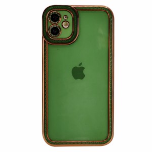 Nettech Apple iPhone 11 Uyumlu Lüx Kristal Seri Arka Koruma Kılıf (Yeşil) NT-97089