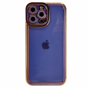 Nettech Apple iPhone 13 Pro Max Uyumlu Lüx Kristal Seri Arka Koruma Kılıf (Mor) NT-97102