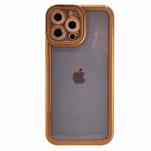Nettech Apple iPhone 13 Pro Max Uyumlu Lüx Kristal Seri Arka Koruma Kılıf (Pembe) NT-97101