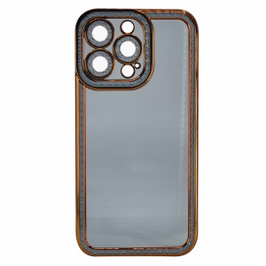 Nettech Apple iPhone 13 Pro Uyumlu Lüx Kristal Seri Arka Koruma Kılıf (Lila) NT-97098