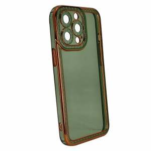 Nettech Apple iPhone 13 Pro Uyumlu Lüks Seri Arka Koruma Kılıf (Yeşil) NT-97099