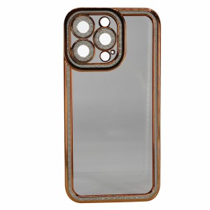 Nettech Apple iPhone 13 Pro Uyumlu Lüx Kristal Seri Arka Koruma Kılıf (Şeffaf) NT-97095