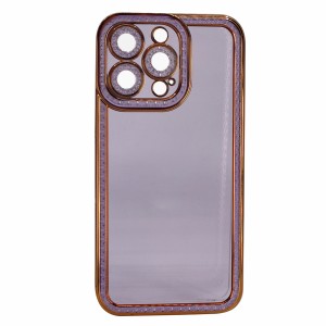 Nettech Apple iPhone 13 Pro Uyumlu Lüx Kristal Seri Arka Koruma Kılıf (Mor) NT-97097