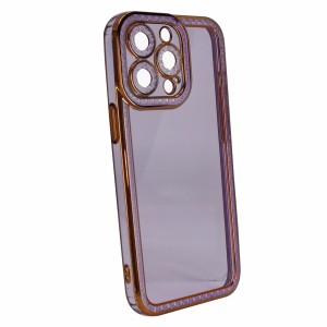 Nettech Apple iPhone 13 Pro Uyumlu Lüks Seri Arka Koruma Kılıf (Mor) NT-97097