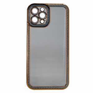 Nettech Apple iPhone 12 Pro Uyumlu Lüx Kristal Seri Arka Koruma Kılıf (Lila) NT-97175
