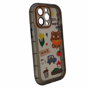 Nettech Apple iPhone 13 Pro Uyumlu Gif Seri Arka Koruma Kılıf (Siyah) NT-97256