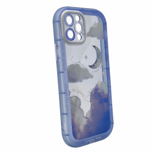 Nettech Apple iPhone 12 Pro Uyumlu Gif Seri Arka Koruma Kılıf (Mavi) NT-97248