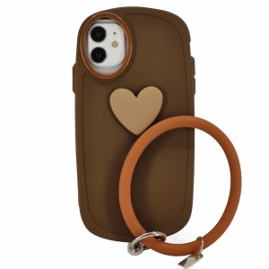 Nettech Apple iPhone 11 Uyumlu Halka Bilekli Nano Seri Arka Koruma Kılıf (Kahverengi) NT-97302