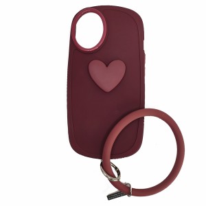 Nettech Apple iPhone 13 Uyumlu Halka Bilekli Nano Seri Arka Koruma Kılıf (Kırmızı) NT-97312