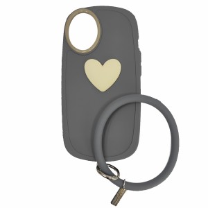 Nettech Apple iPhone 13 Uyumlu Halka Bilekli Nano Seri Arka Koruma Kılıf (Gri) NT-97313