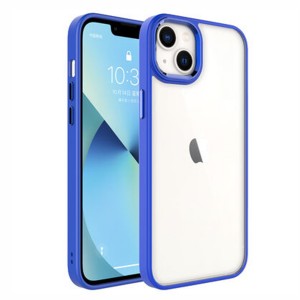 Nettech Apple iPhone 14 Plus Uyumlu Krom Seri Arka Koruma Kılıf (Mavi) NT-97395
