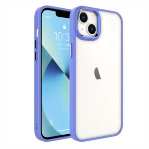 Nettech Apple iPhone 14 Plus Uyumlu Krom Seri Arka Koruma Kılıf (Lila) NT-97396