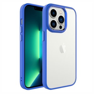 Nettech Apple iPhone 14 Pro Max Uyumlu Krom Seri Arka Koruma Kılıf (Mavi) NT-97391