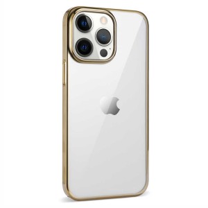 Nettech Apple iPhone 14 Pro Uyumlu Pixel Seri Arka Koruma Kılıf (Gold) NT-97381