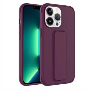 Nettech Apple iPhone 14 Pro Max Uyumlu Qstand Seri Arka Koruma Kılıf (Mor) NT-97345