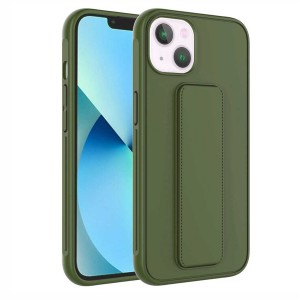 Nettech Apple iPhone 14 Plus Uyumlu Qstand Seri Arka Koruma Kılıf (Yeşil) NT-97350