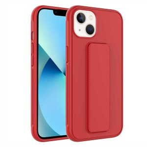 Nettech Apple iPhone 14 Uyumlu Qstand Seri Arka Koruma Kılıf (Kırmızı) NT-97358