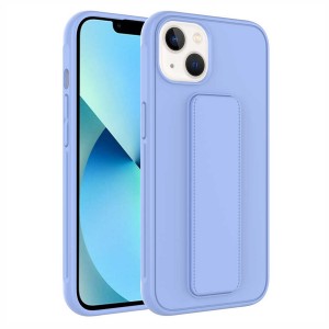 Nettech Apple iPhone 14 Uyumlu Qstand Seri Arka Koruma Kılıf (Lila) NT-97357