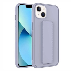 Nettech Apple iPhone 14 Uyumlu Qstand Seri Arka Koruma Kılıf (Gri) NT-97355