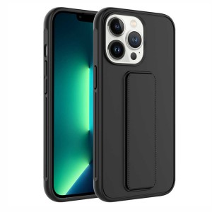Nettech Apple iPhone 14 Pro Uyumlu Qstand Seri Arka Koruma Kılıf (Siyah) NT-97366