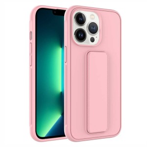 Nettech Apple iPhone 14 Pro Uyumlu Qstand Seri Arka Koruma Kılıf (Pembe) NT-97365