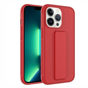 Nettech Apple iPhone 14 Pro Uyumlu Qstand Seri Arka Koruma Kılıf (Kırmızı) NT-97360