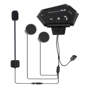 Nettech BT-12B Motosiklet Bluetooth Kask Kulaklığı (Siyah) NT-97457